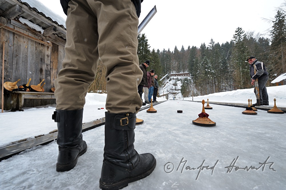 Eisstockschiessen in der Schießstatt