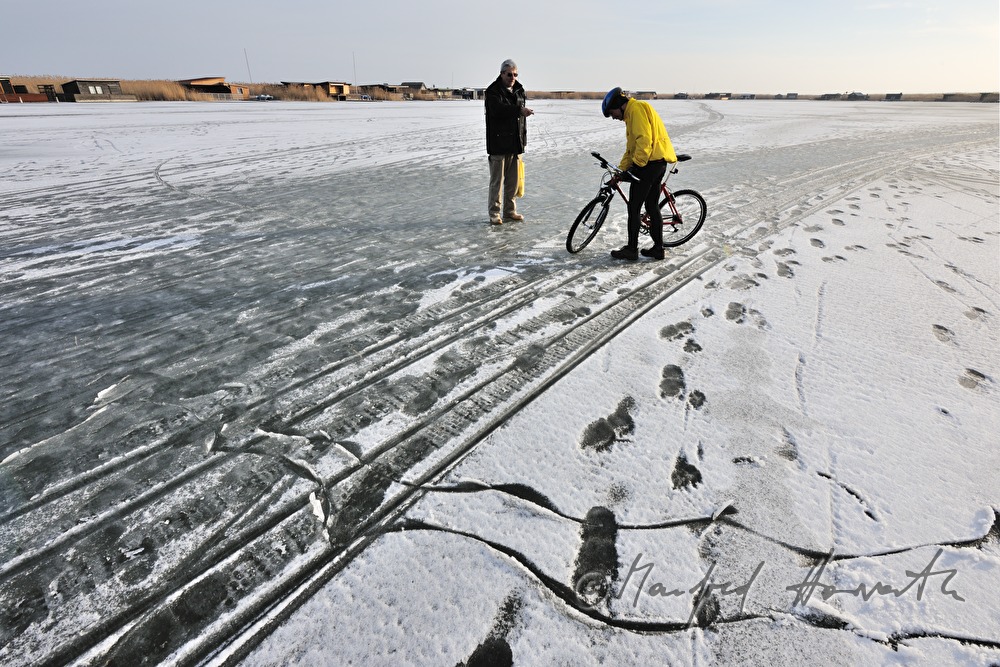 Zusammentreffen von Radfahrer und Fussgänger