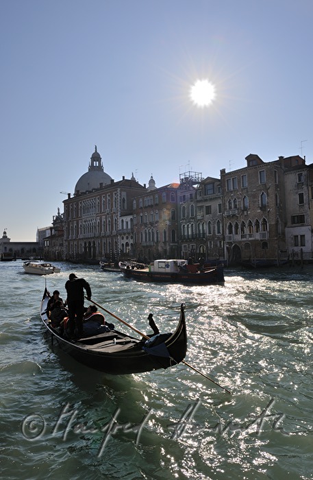 Gondel auf dem Canale di San Marco