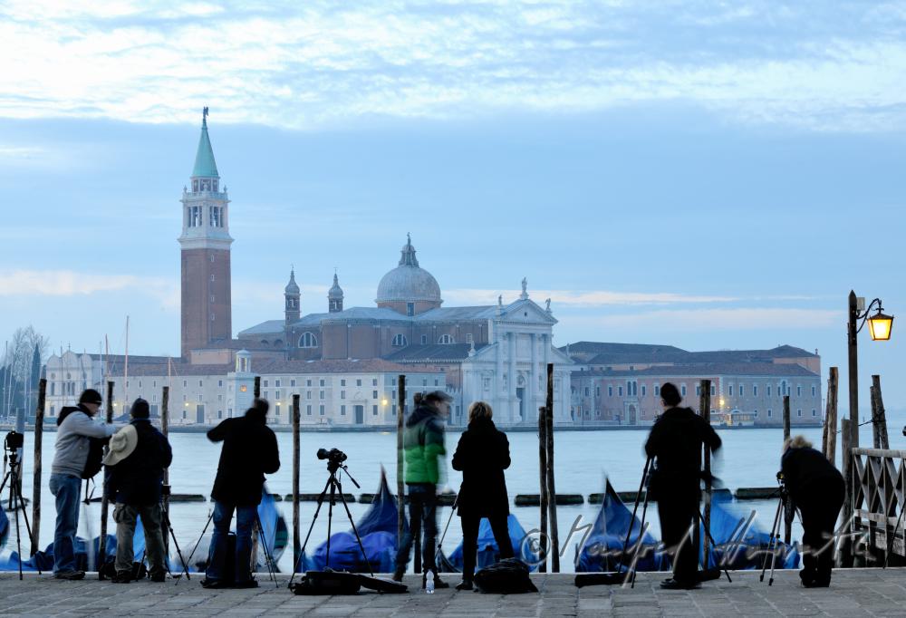 Fotografen am Markusplatz vor San Giorgio