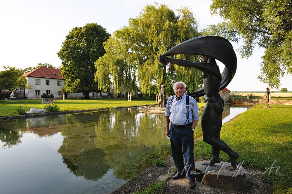 Wander Bertoni vor seiner Gritsch-Mühle