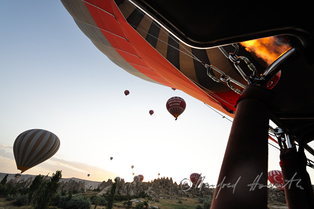 Heißluftballonfahrt über das Tuffsteingebirge