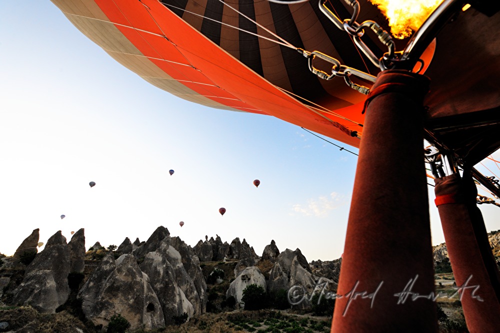 Heißluftballonfahrt über das Tuffsteingebirge