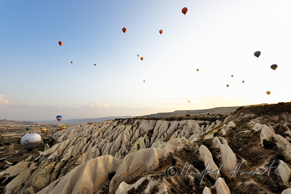 Heißluftballonfahrt über das Tuffsteingebirge