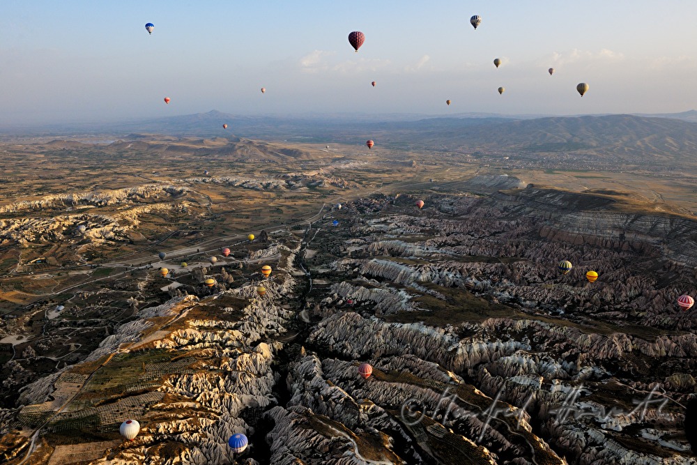 Heißluftballonfahrt über das Tuffsteingebirge