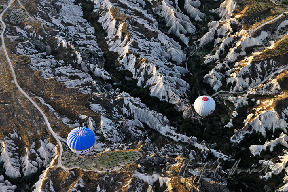 Heißluftballonfahrt über das Tuffsteingebirge