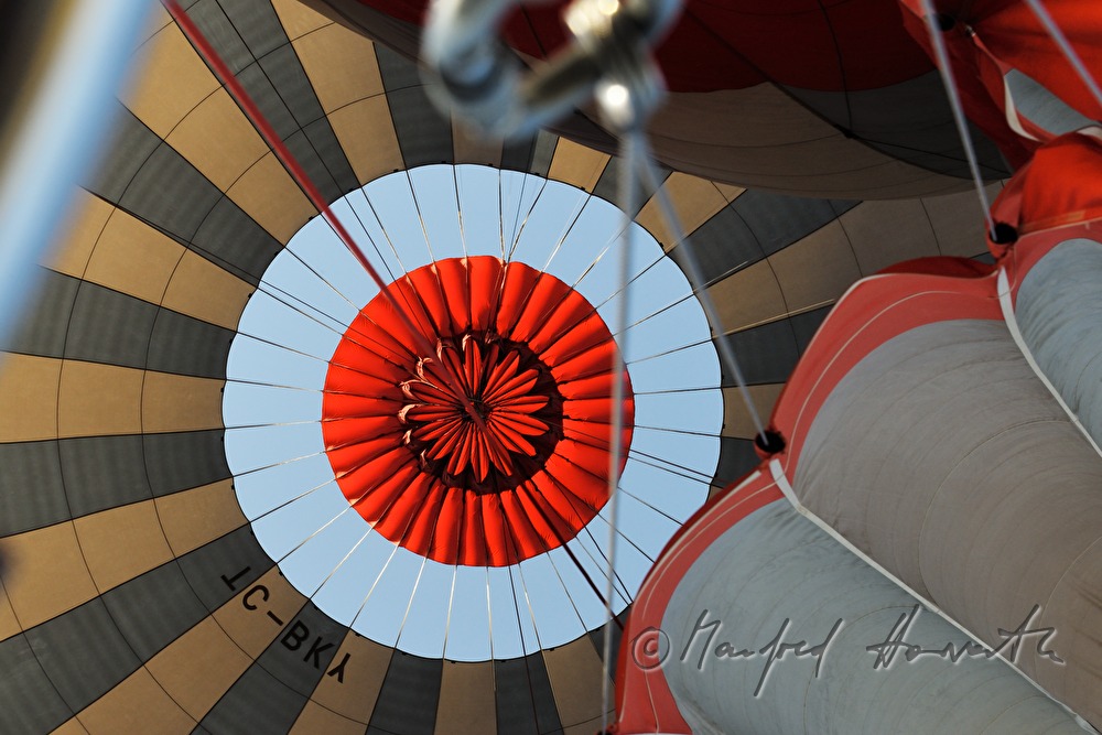 Blick in den Heißluftballon
