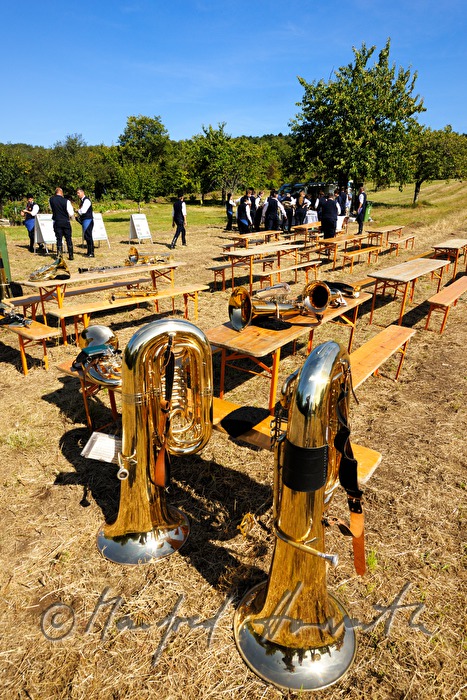 vor dem Platzkonzert im Weingarten