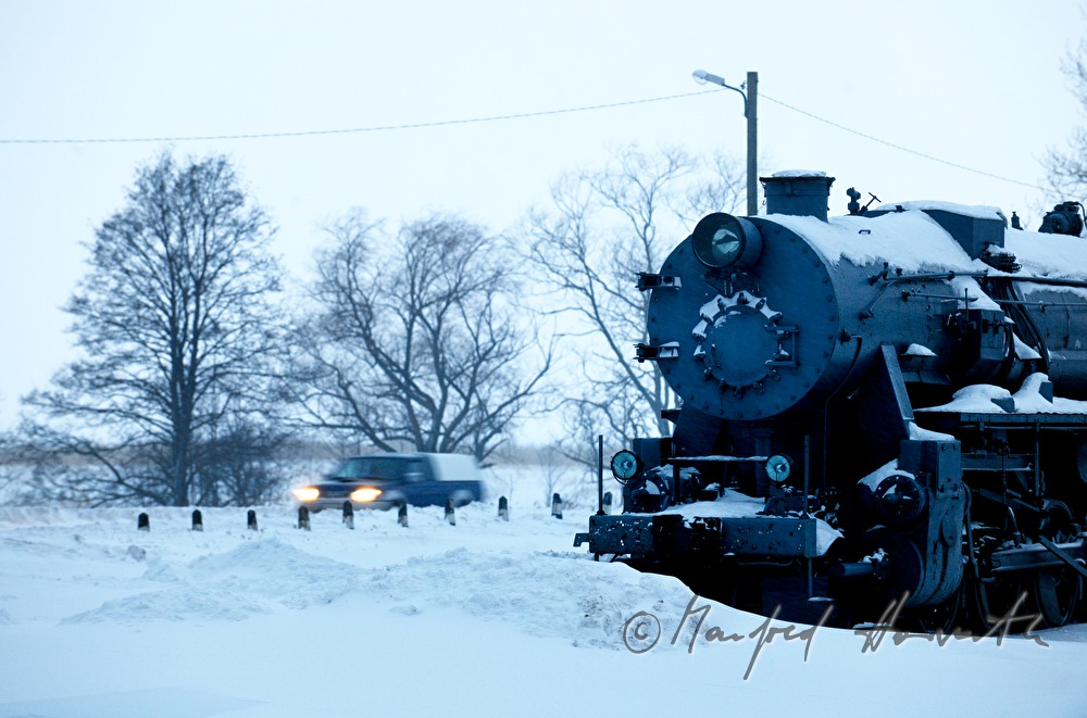 Lokomotive beim Museums-Bahnhof
