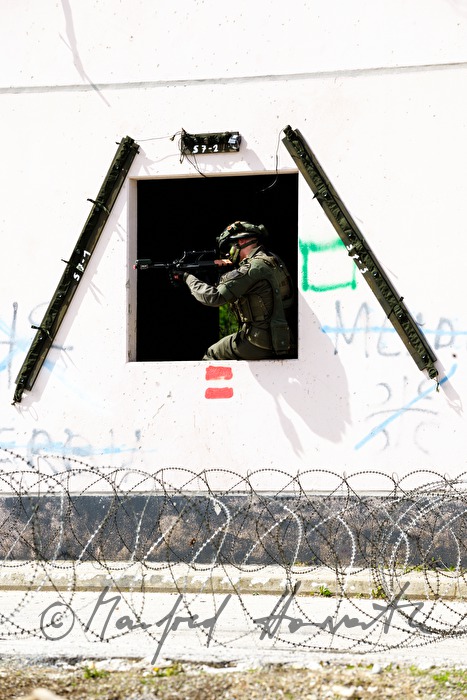 Soldat des Österreichischen Bundesheeres bei Truppenübung