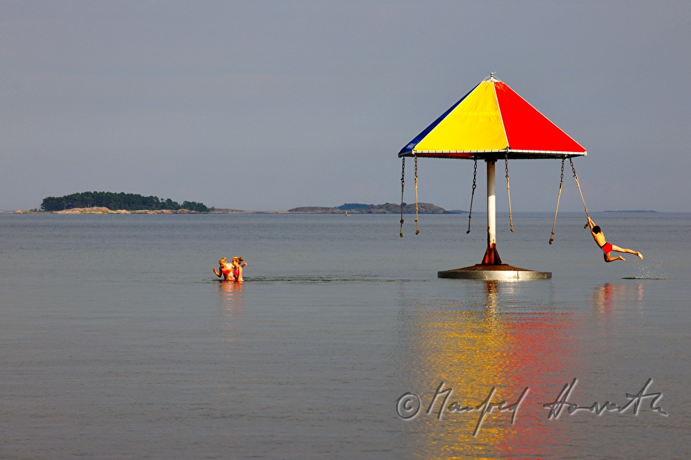 Wasser-Karussel in der Ostsee