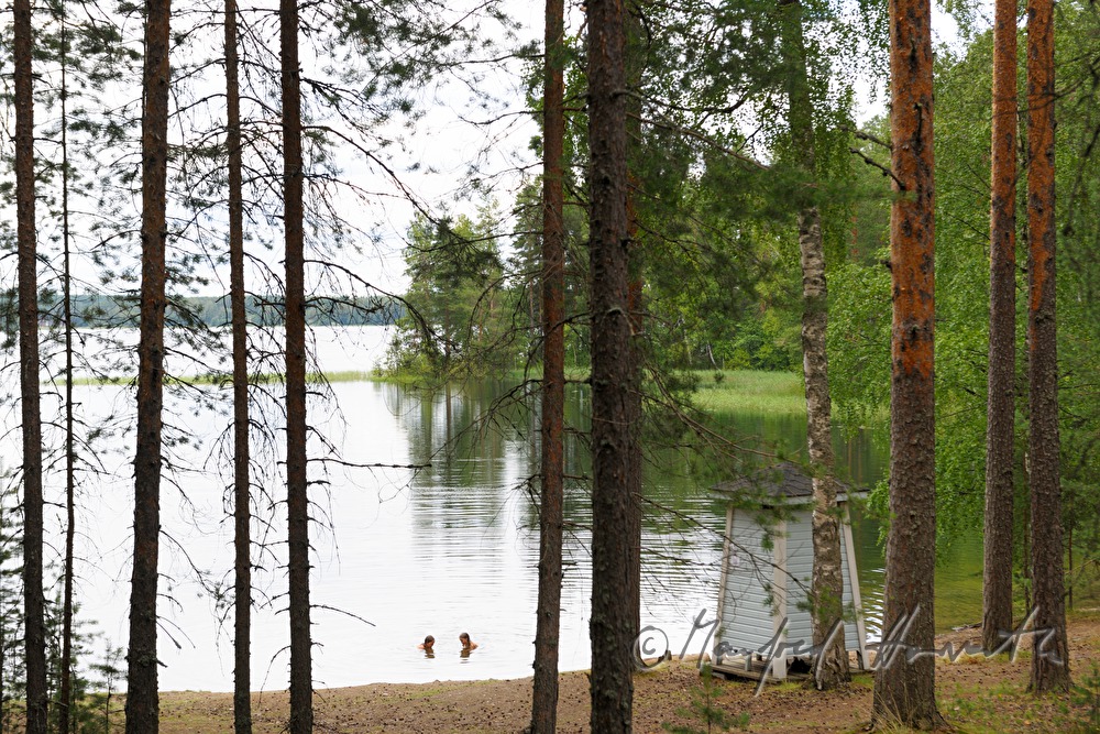 Umkleidekabine am See Pihlajavesi