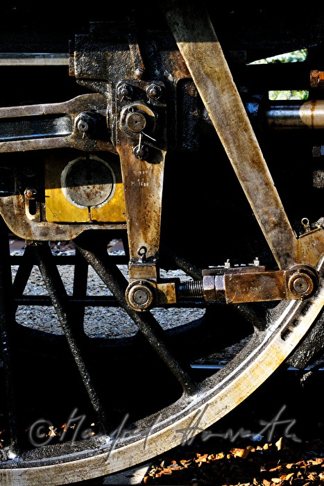 Detail einer Damlokomotive kkStB 190.13 aus dem Jahr 1912