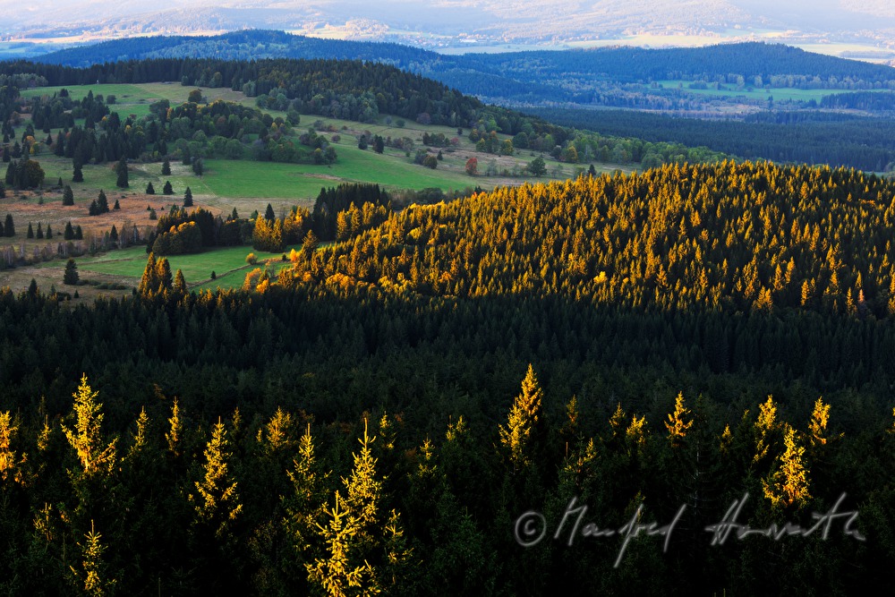Blick vom Klaffer zur Moldau (