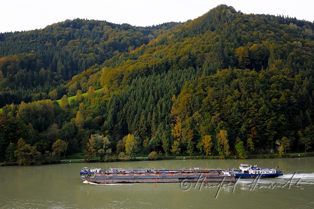 Blick vom Mautturm auf die Donau