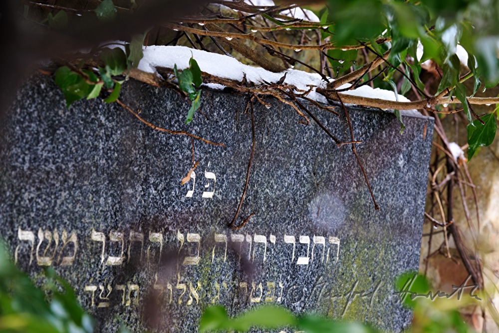 Grabstein am Jüdischen Friedhof