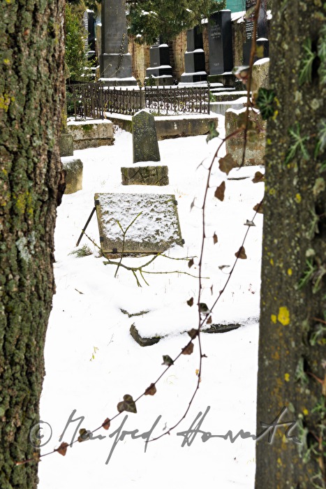 Grabsteine am Jüdischen Friedhof