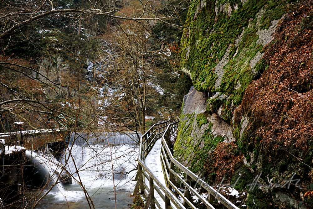 Strindbergweg und Wehr bei alter Mühle