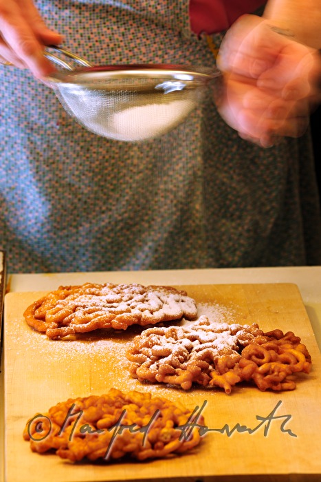 Kirtagsflecken aus fritiertem Bauerngebäck