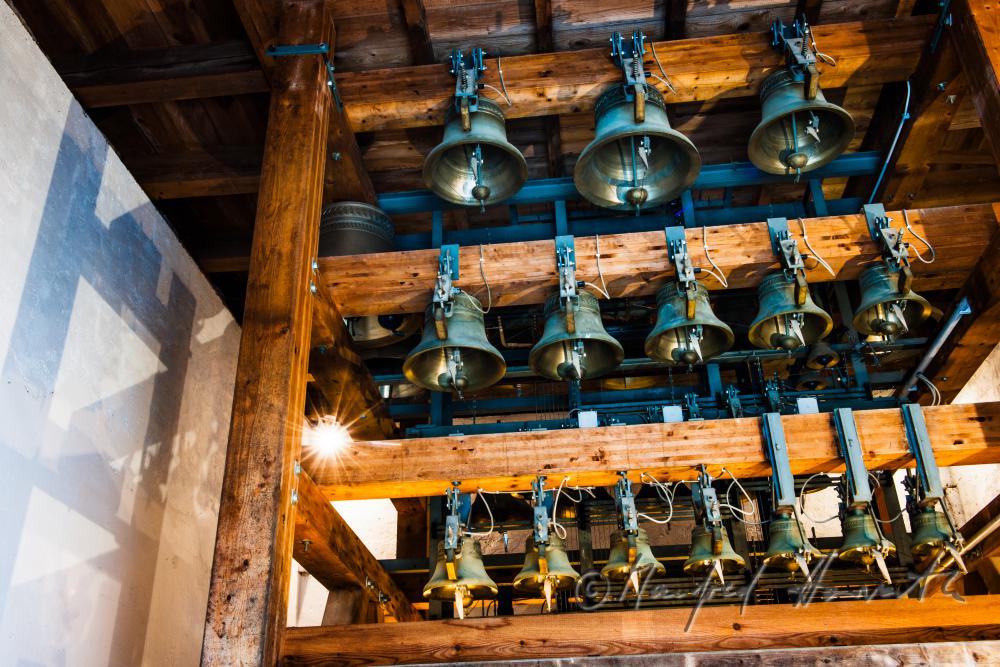 Mechanismus des Turmglockenspiels (Carillon)