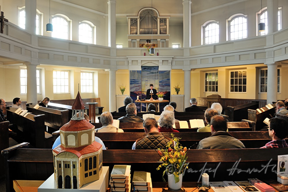 Gottesdienst beim Abschluss der Dach-Renovierung der Kirche