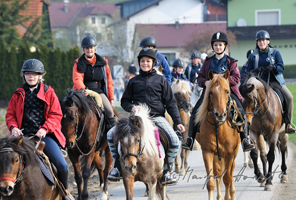 Reiter bei der Pferdewallfahrt (Georgiritt)