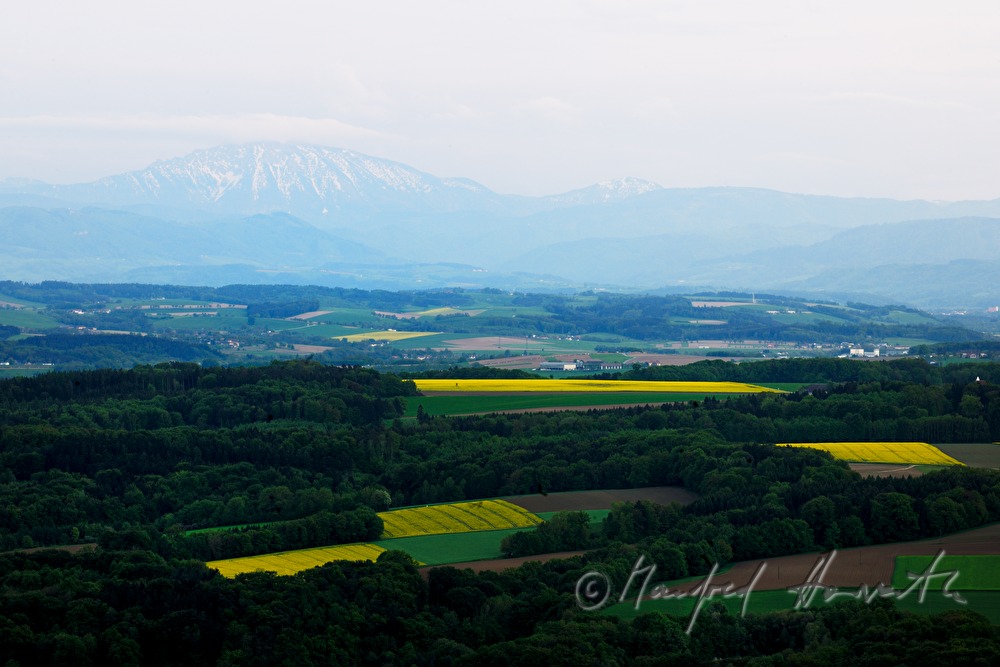 Blick in das Alpenvorland zum Grossen Ötscher