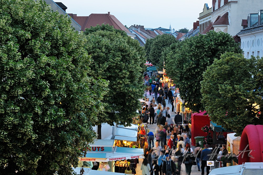 Lindenallee zwischen den Bürgerhäusern