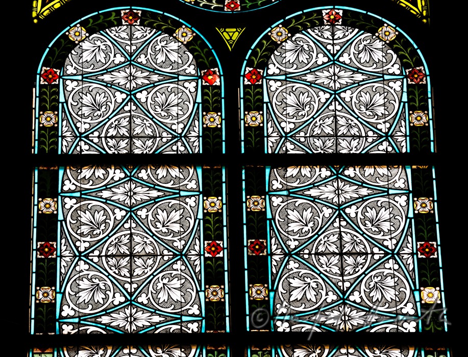 Glasfenster aus Putzenglas