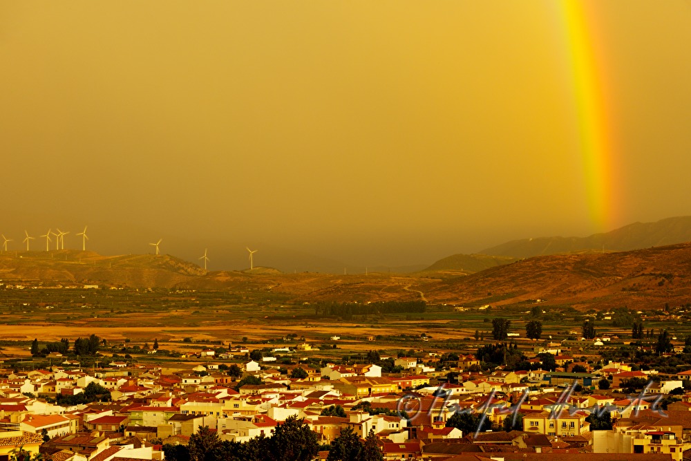 Doppelregenbogen nach einem Gewitter