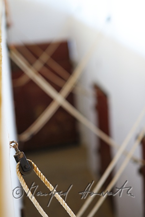 Seile der Schiebetüren in den Stallungen
