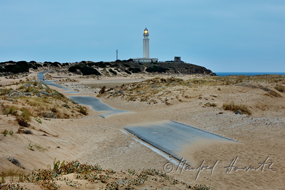 Leuchtturm von Barbate und wandernde Sanddüne