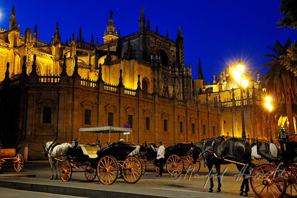 Kathedrale von Sevilla und Fiaker