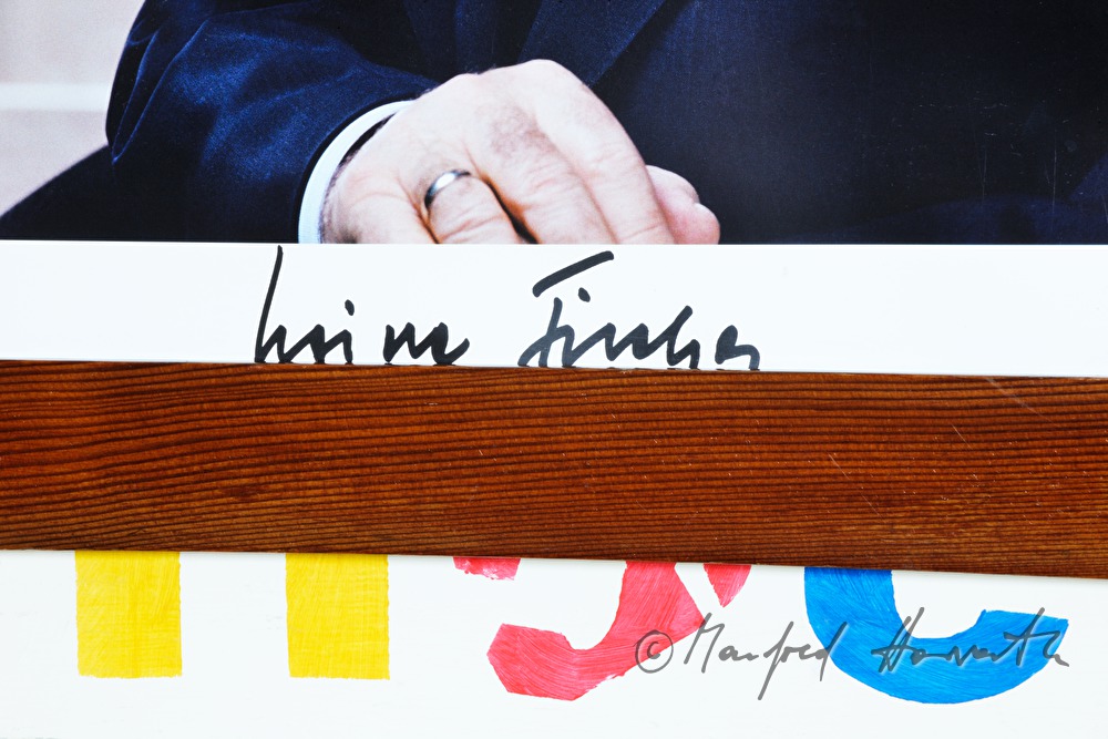 Detail aus dem Portrait von Bundespräsident Heinz Fischer