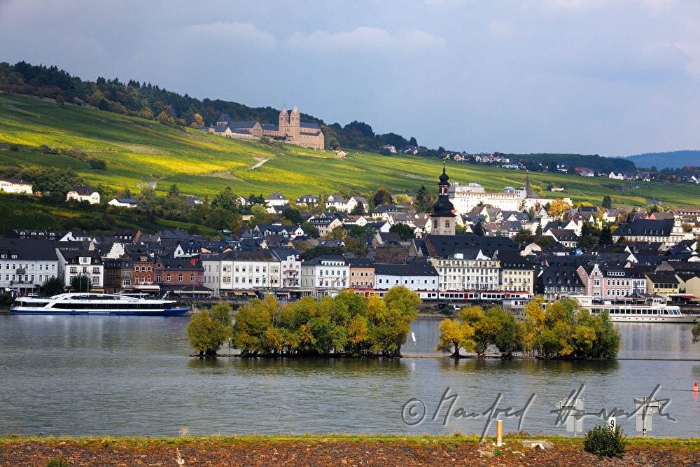 Abtei St. Hildegard, Weinberge und Hafen