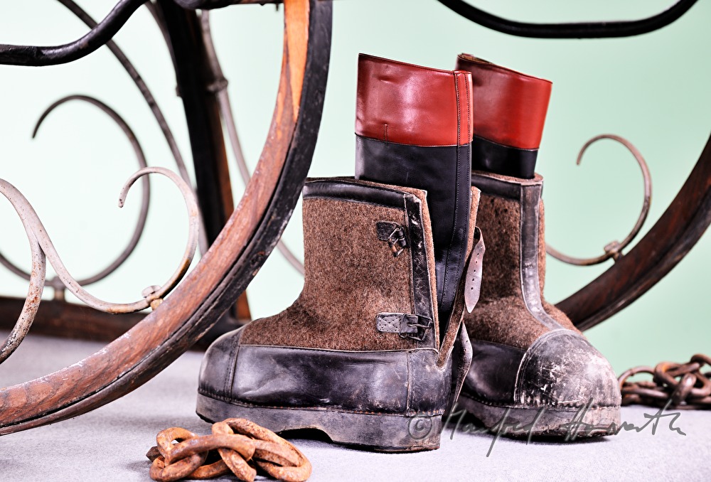 Filz-Überstiefel für Kutscher mit Stiefeln