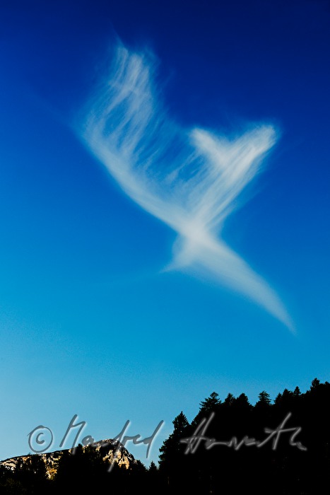 helixförmig gedrehte Fönwolke