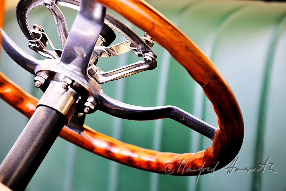 Lederbezug eines Packard Oldtimers