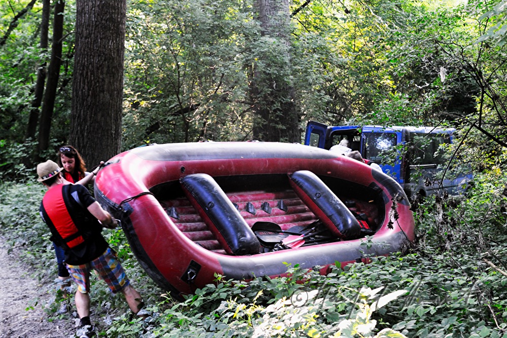 geführte Rafting-Tour mit Rangern des Nationalpark-Zentrums