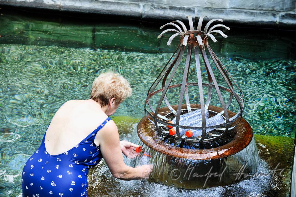 Quelle für Thermalwasser im Thermalbad