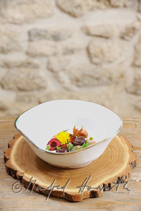 Nachspeise mit Kirschen aus der Genussregion 