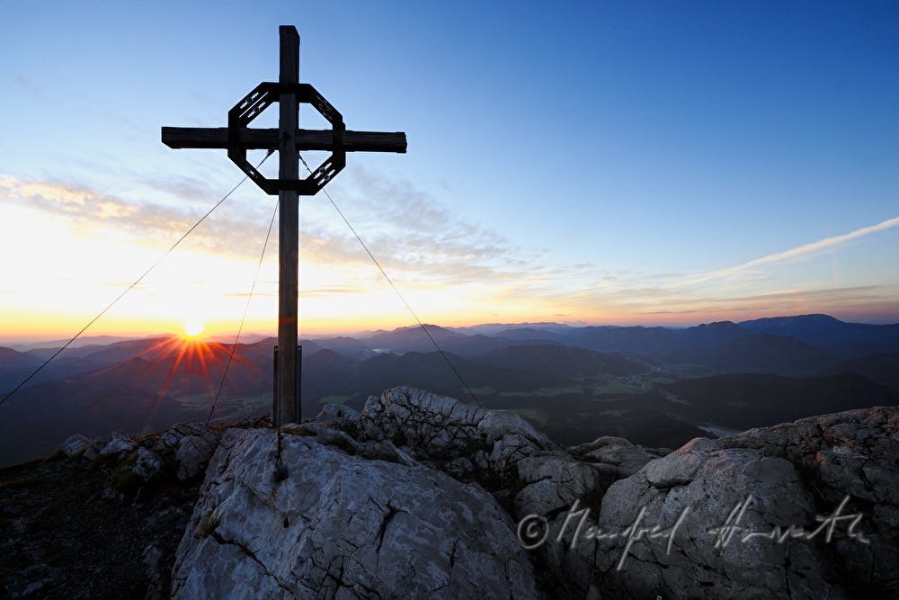 Gipfelkreuz der Gemeindealpe (1626 Meter)