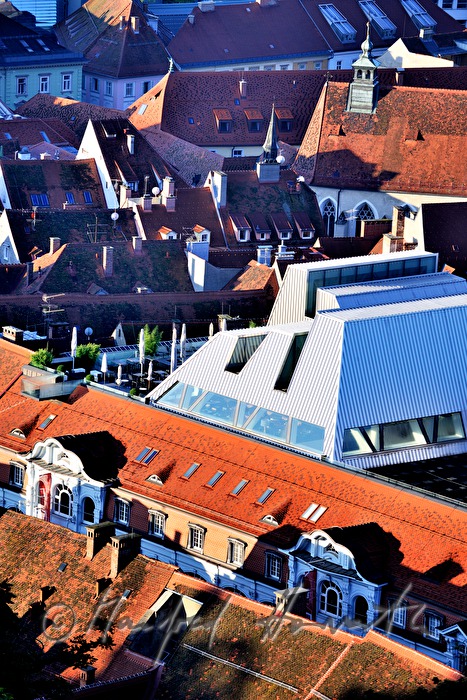 Blick vom Schloßberg auf die Altstadt
