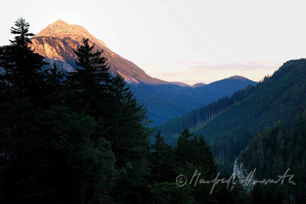Blick vom Alpenhotel Gösing zum Ötscher