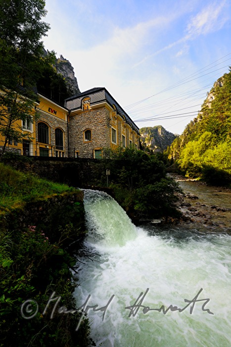 historisches Flusskraftwerk der Mariazellerbahn