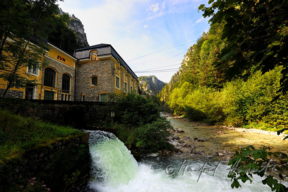 historisches Flusskraftwerk der Mariazellerbahn