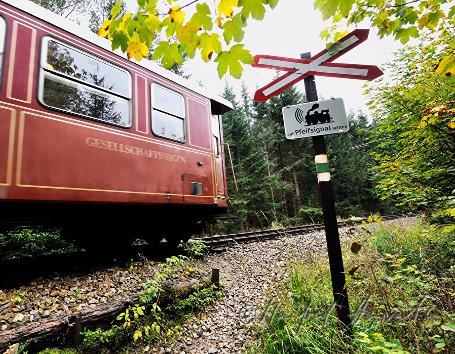 Mariazellerbahn bei der Hängebrücke über den Erlaufstausee