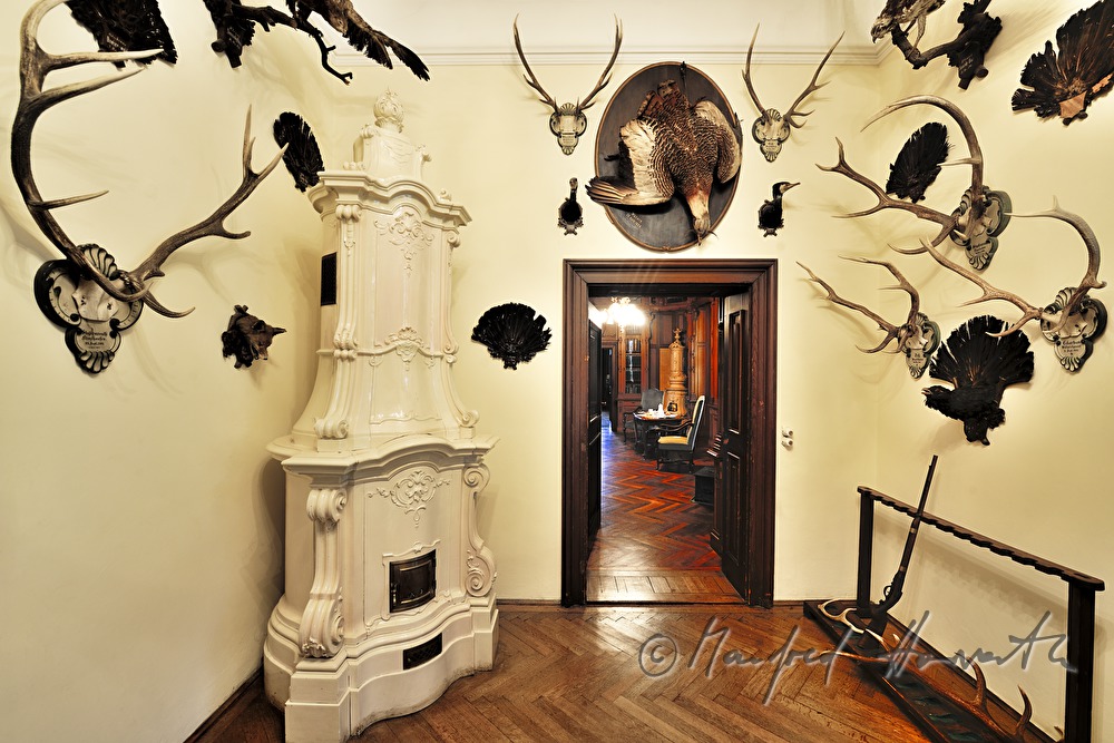 Blick in den Wohnsalon des Kaiserlichen Jagdschloss Eckartsau