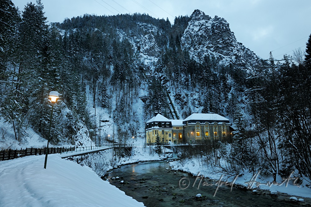 historisches Flusskraftwerk der Mariazellerbahn am Erlaufbach