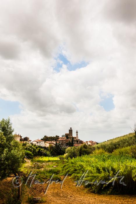 das Dorf Vinci in der Nähe der Stadt Florenz